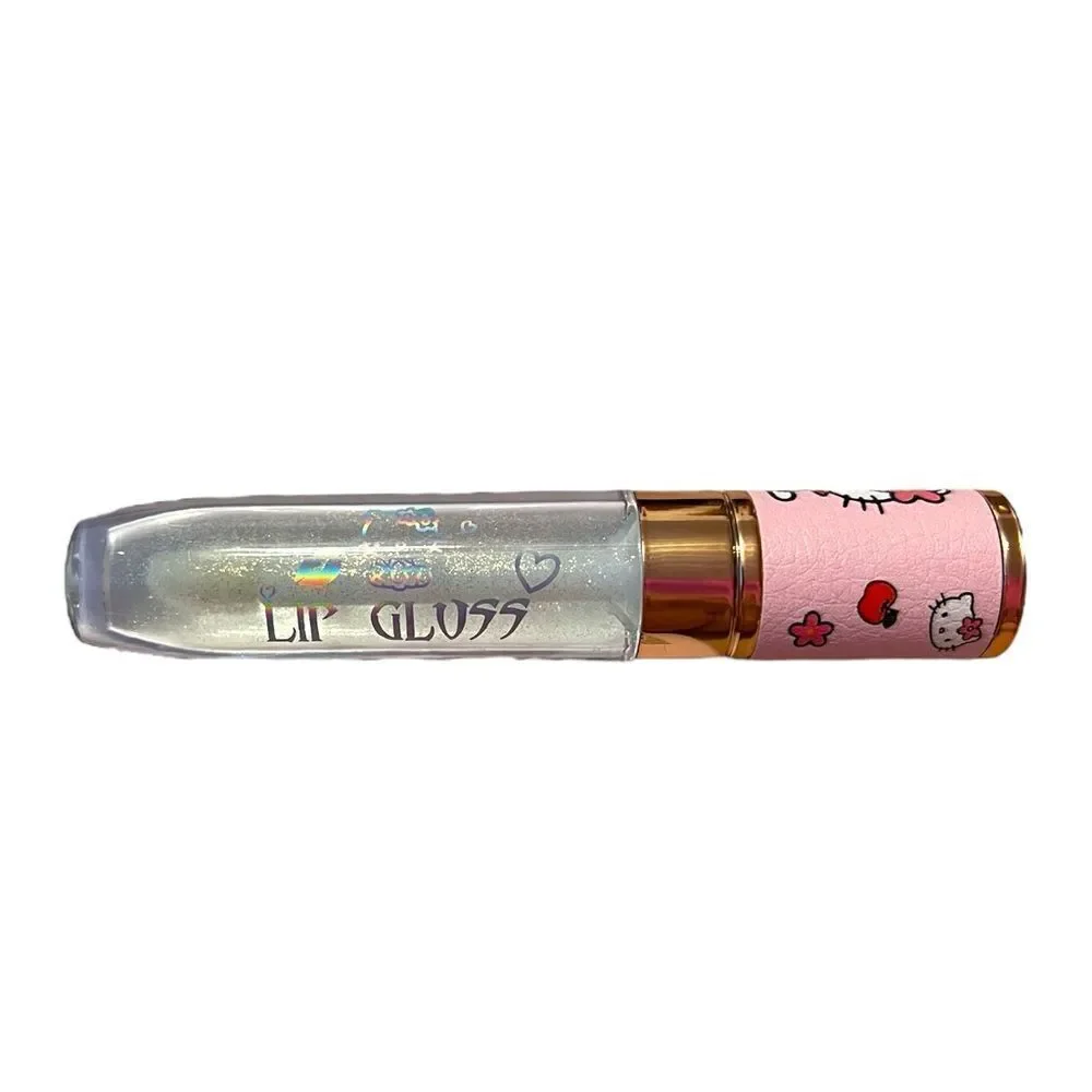 🤯5/$25🤯 Hello Kitty Glimmering Clear Lip Gloss With Silver Sparkle